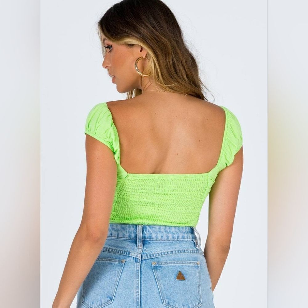 Princess Polly Green Y2K Crop Top - Picture 9 of 10
